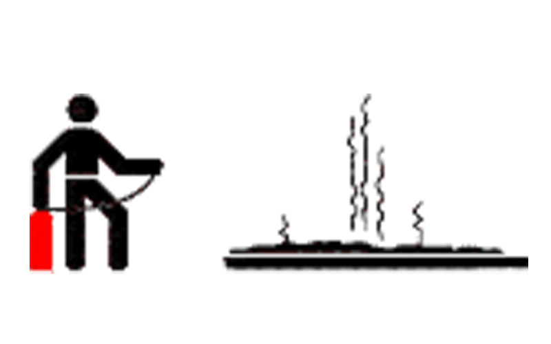 Gelöschtes Brandobjekt beobachten