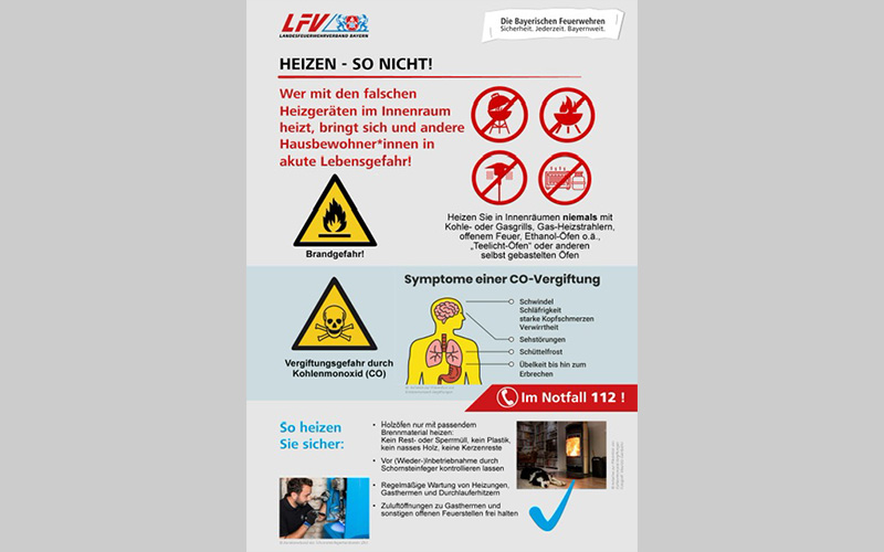  Lebensgefährliche Heizgeräte