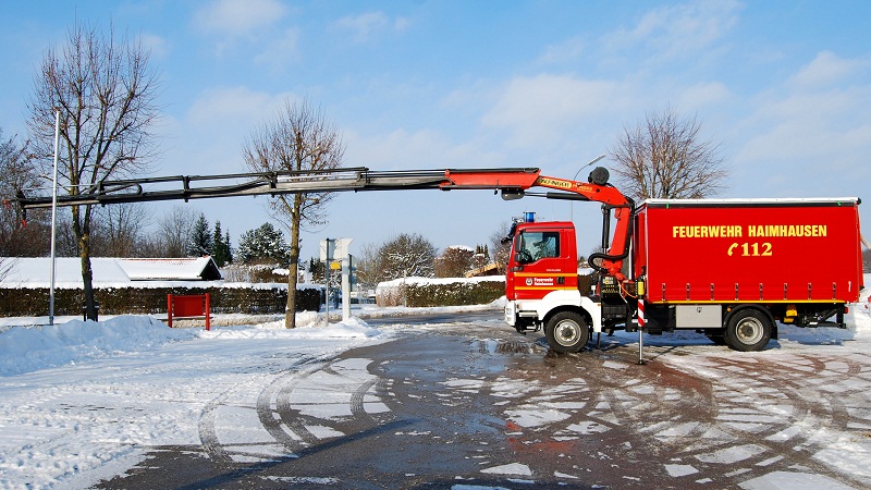 Kran maximal ausgefahren