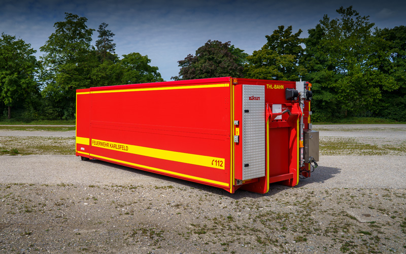 Abrollbehälter Technische Hilfeleistung Bahn