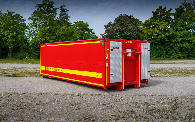 Abrollbehälter Schaum