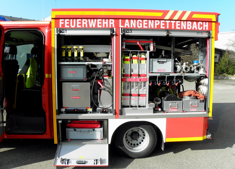 Ansicht Geräteräume Fahrerseite