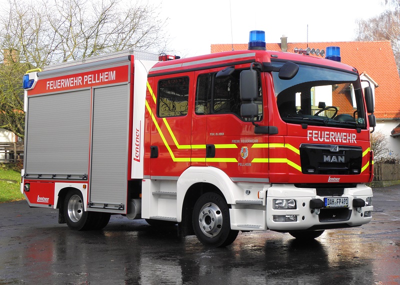 Mittleres Löschfahrzeug Feuerwehr Pellheim