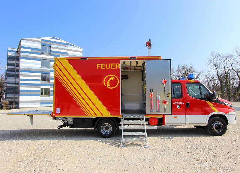 Ladeboardwand geöffnet