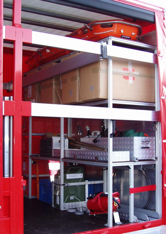 Be- und Entlademöglichkeit auf der Fahrzeugseite