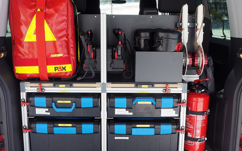 Beladung Geräteraum Rückwärtig