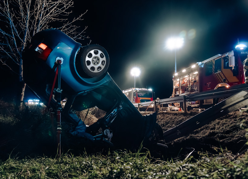 Verkehrsunfall zwischen Asbach und Ramelsbach