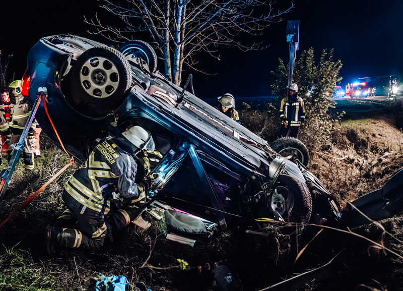 Verkehrsunfall zwischen Asbach und Ramelsbach