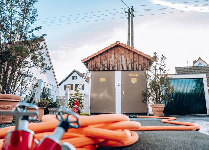 Rauchentwicklung in Trafohäuschen