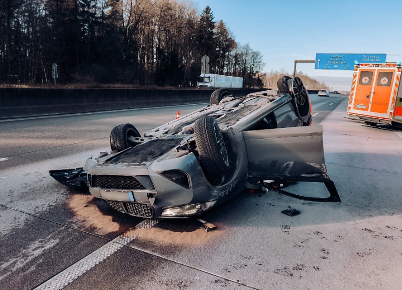 Verkehrsunfall auf der A8