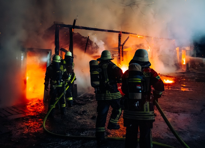 Feuer auf Reiterhof in Eschenried
