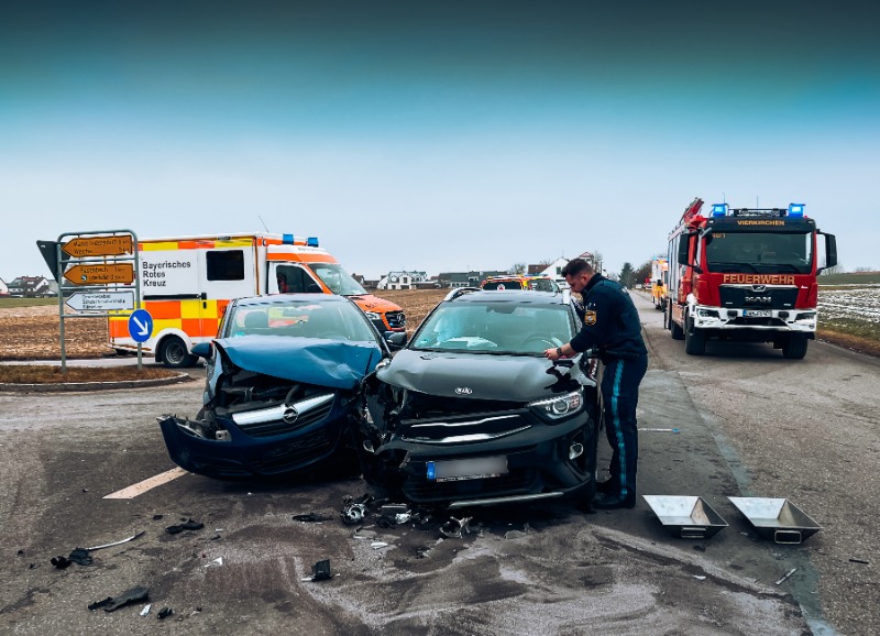 Verkehrsunfall in Vierkirchen