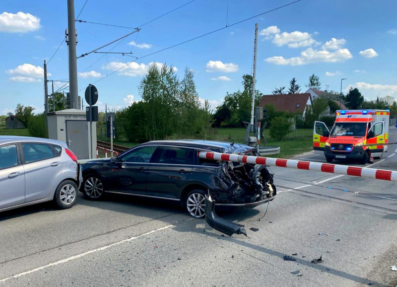Unfall am Bahnübergang Markt Indersdorf