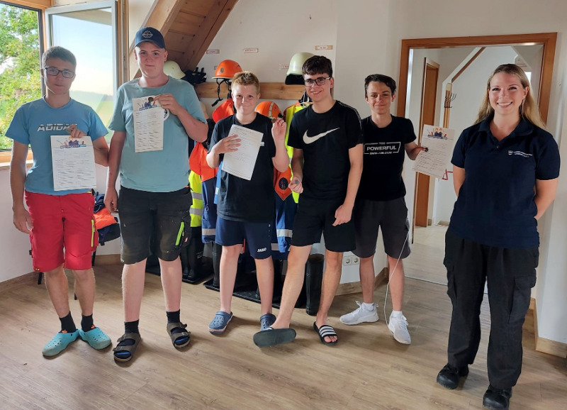 Jugendfeuerwehr Biberbach absolviert Wissenstest